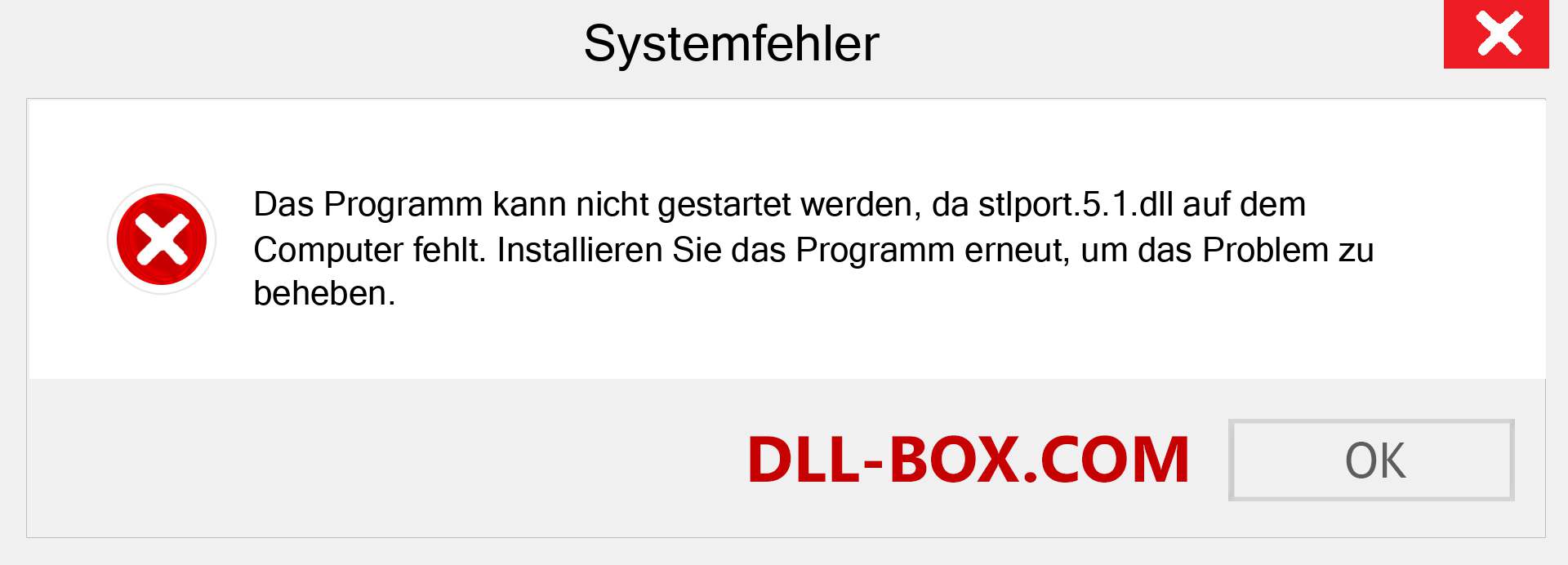 stlport.5.1.dll-Datei fehlt?. Download für Windows 7, 8, 10 - Fix stlport.5.1 dll Missing Error unter Windows, Fotos, Bildern